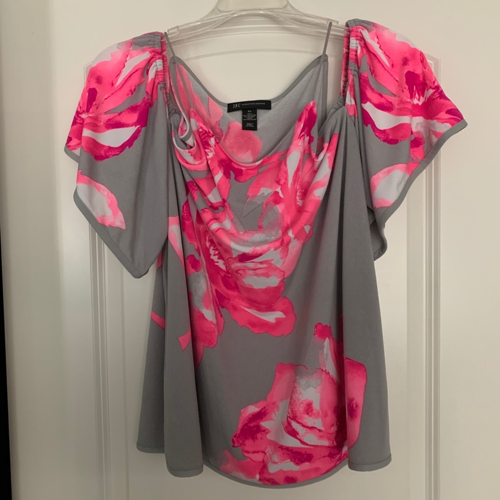 INC Flower Blouse